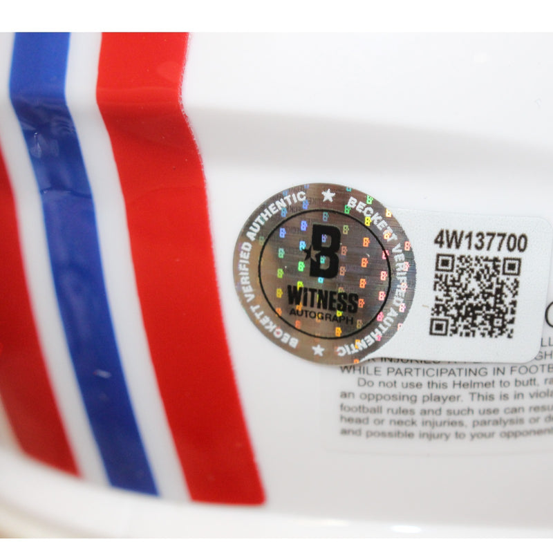 Ty Law New England Patriots Autographed Throwback Mini Helmet (HOF)