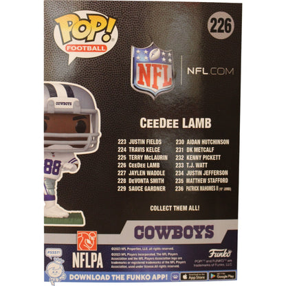 CeeDee Lamb Autographed Dallas Cowboys Fanatics #226 Funko Pop!