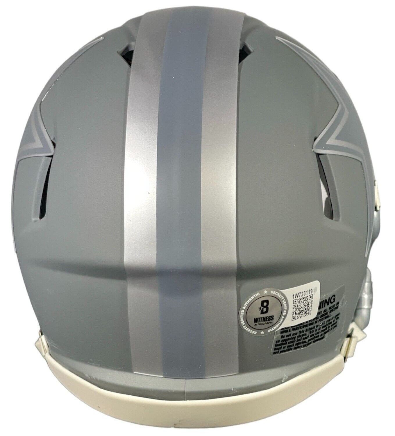 Drew Pearson Signed Dallas Cowboys Slate Mini Helmet HOF 21 Beckett COA