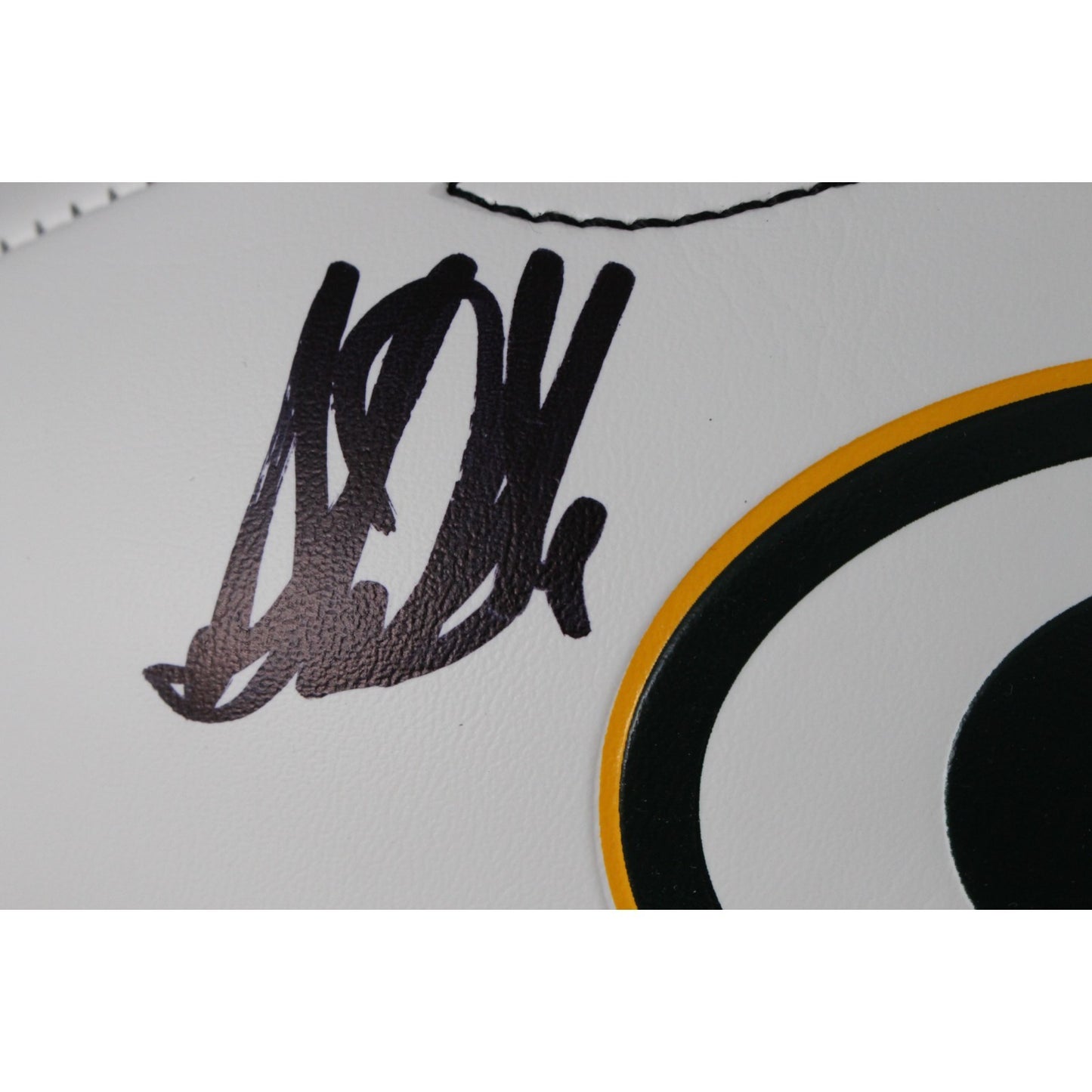 Sterling Sharpe Green Bay Packers Autographed Logo Football HOF Inscription
