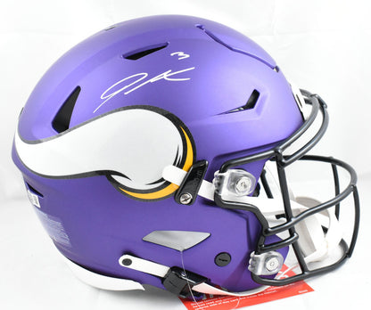Jordan Addison Signed Minnesota Vikings Full Size SpeedFlex Helmet