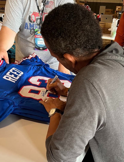 Andre Reed Signed Buffalo Bills Custom Jersey (HOF 14) Beckett COA