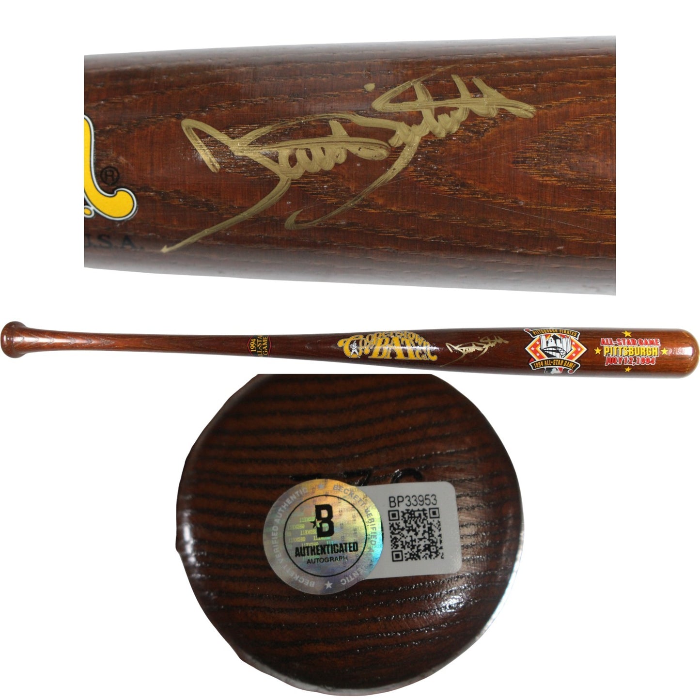 Dante Bichette Signed Colorado Rockies 1994 All Star Game Bat