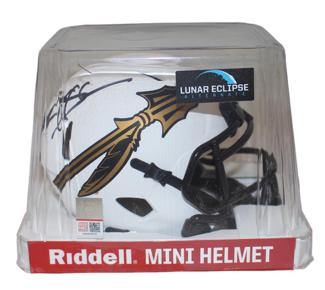 Deion Sanders Florida State Seminoles Signed Lunar Speed Mini Helmet (BAS)