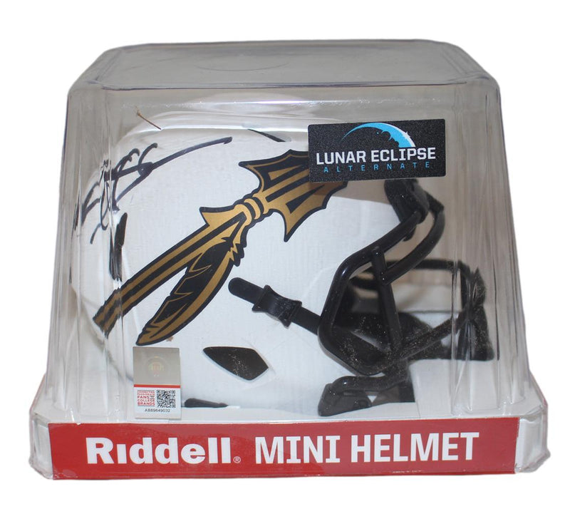 Deion Sanders Florida State Seminoles Signed Lunar Speed Mini Helmet (BAS)