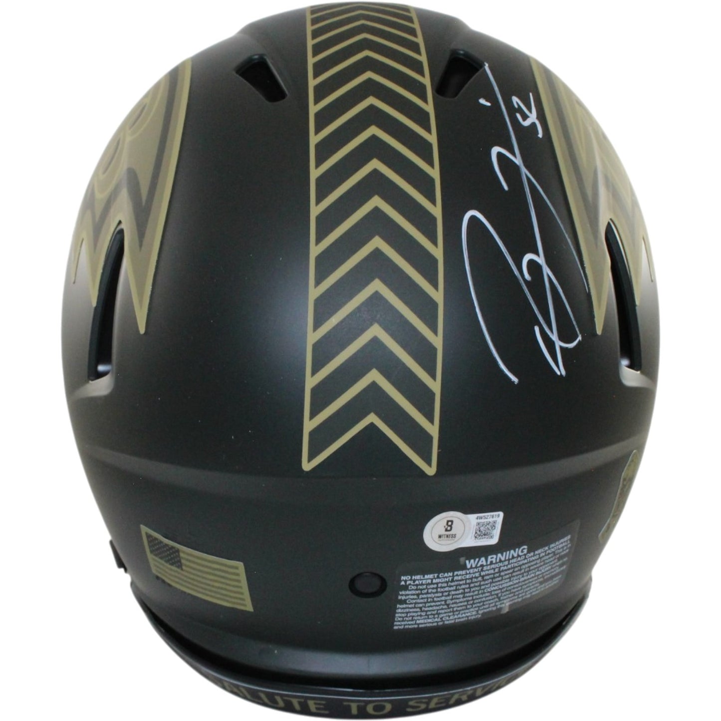 Ray Lewis Signed Baltimore Ravens 2025 Salute to Service Authentic Helmet