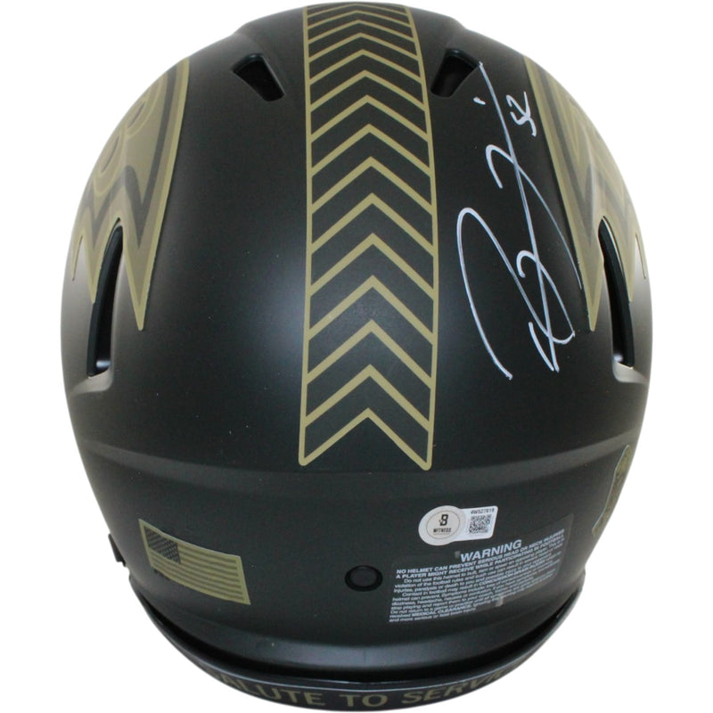 Ray Lewis Signed Baltimore Ravens 2025 Salute to Service Authentic Helmet