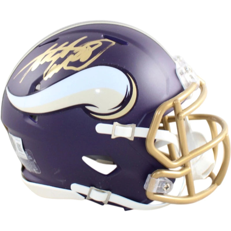 Adrian Peterson Signed Minnesota Vikings Rivalries Mini Helmet