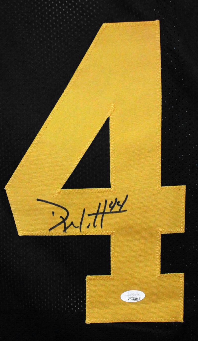 Derek Watt Autographed Custom Black & Yellow Jersey