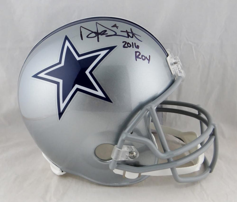 Dak Prescott Autographed Dallas Cowboys Full Size Replica Helmet