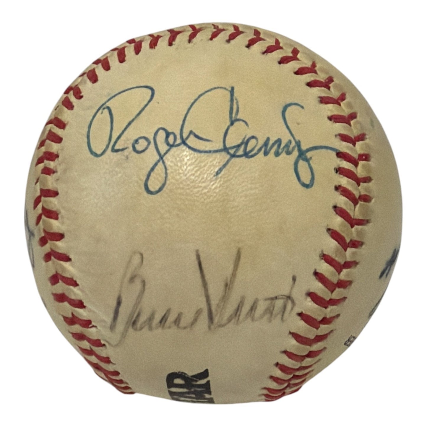 Roger Clemens, Bruce Hurst, Rich Gedman & Marty Barrett Signed Red Sox Baseball