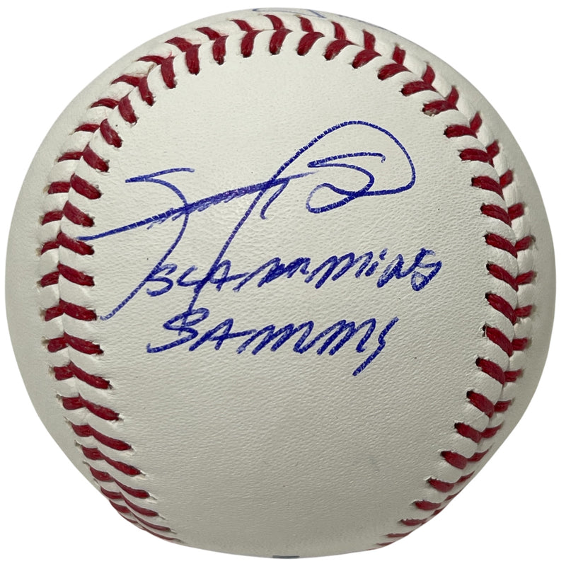 Sammy Sosa & Mark McGwire Dual Signed Official MLB Baseball (2 Insc) BAS