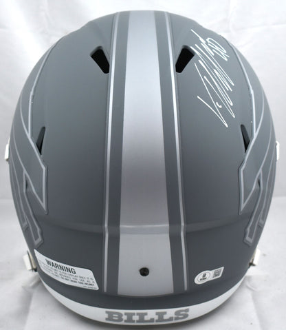 Von Miller Signed Buffalo Bills Full Size Slate Speed Replica Helmet
