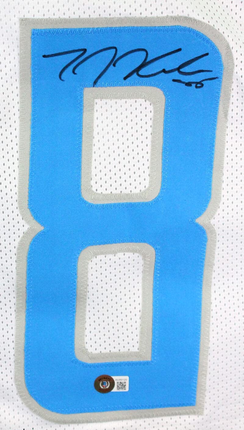 TJ Hockenson Signed Detroit Lions Custom Jersey - White