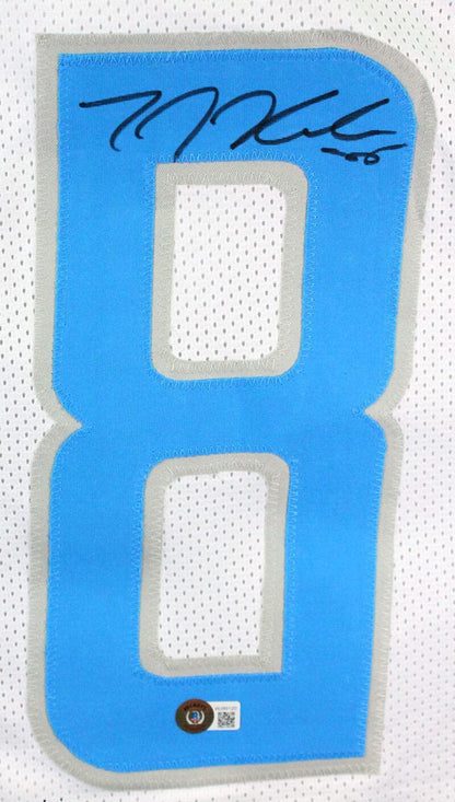 TJ Hockenson Signed Detroit Lions Custom Jersey - White