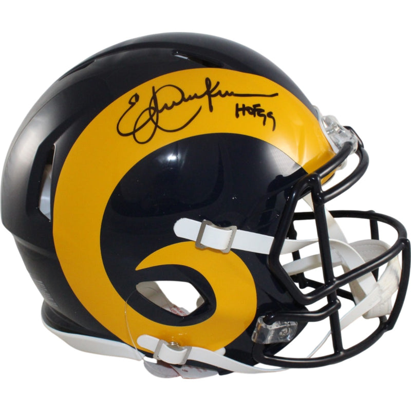 Eric Dickerson Signed Los Angeles Rams Authentic Throwback Helmet (HOF)