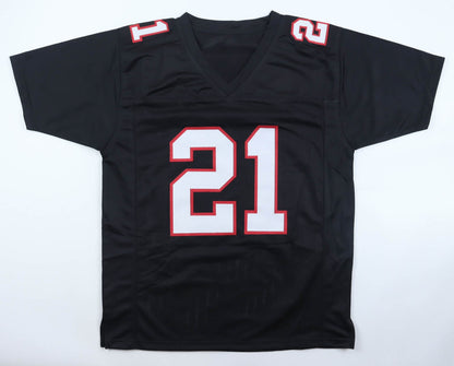 Eric Metcalf Autographed Atlanta Falcons Black Custom Jersey