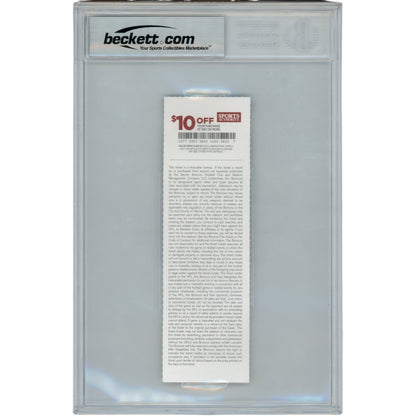 Von Miller Autographed 1st NFL Sack Inscribed Ticket Stub (BAS Slabbed)