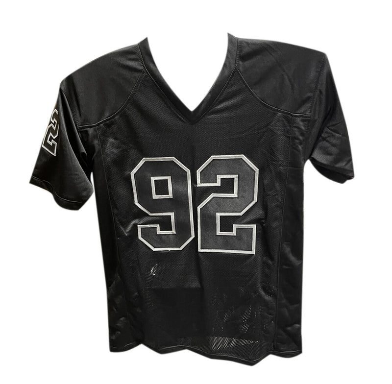 Michael Strahan Signed New York Giants Style Jersey - Black - Beckett