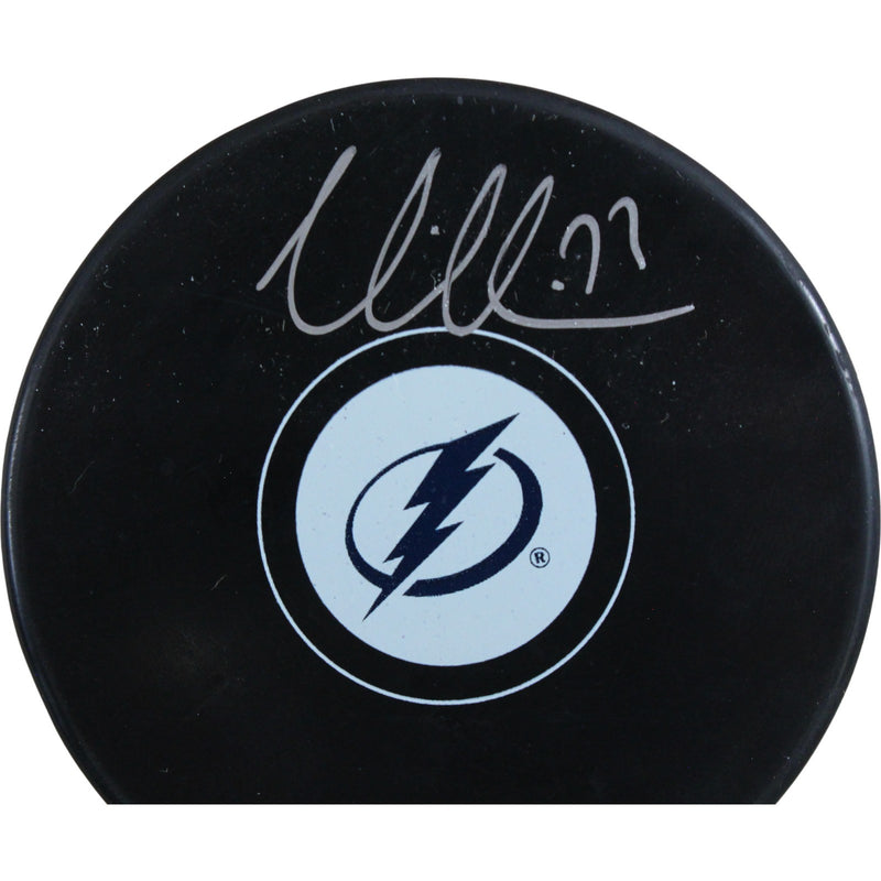 Victor Hedman Autographed Tampa Bay Lightning Logo Hockey Puck