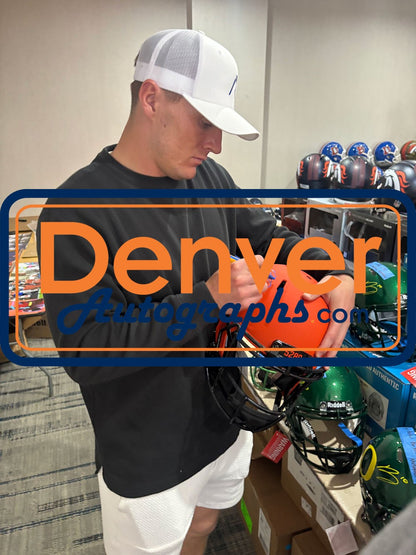 Bo Nix Denver Broncos Autographed Full Size Rave Helmet