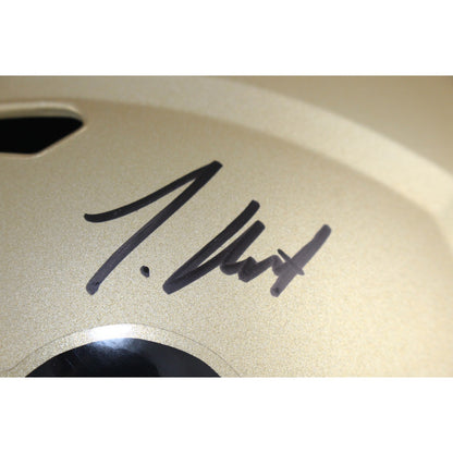 Travis Hunter & Deion Sanders Signed Colorado Buffaloes Full Size Helmet