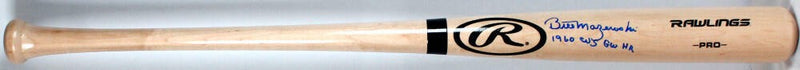 Bill Mazeroski Signed Rawlings Pro Baseball Bat Inscribed "60 WS GW HR"