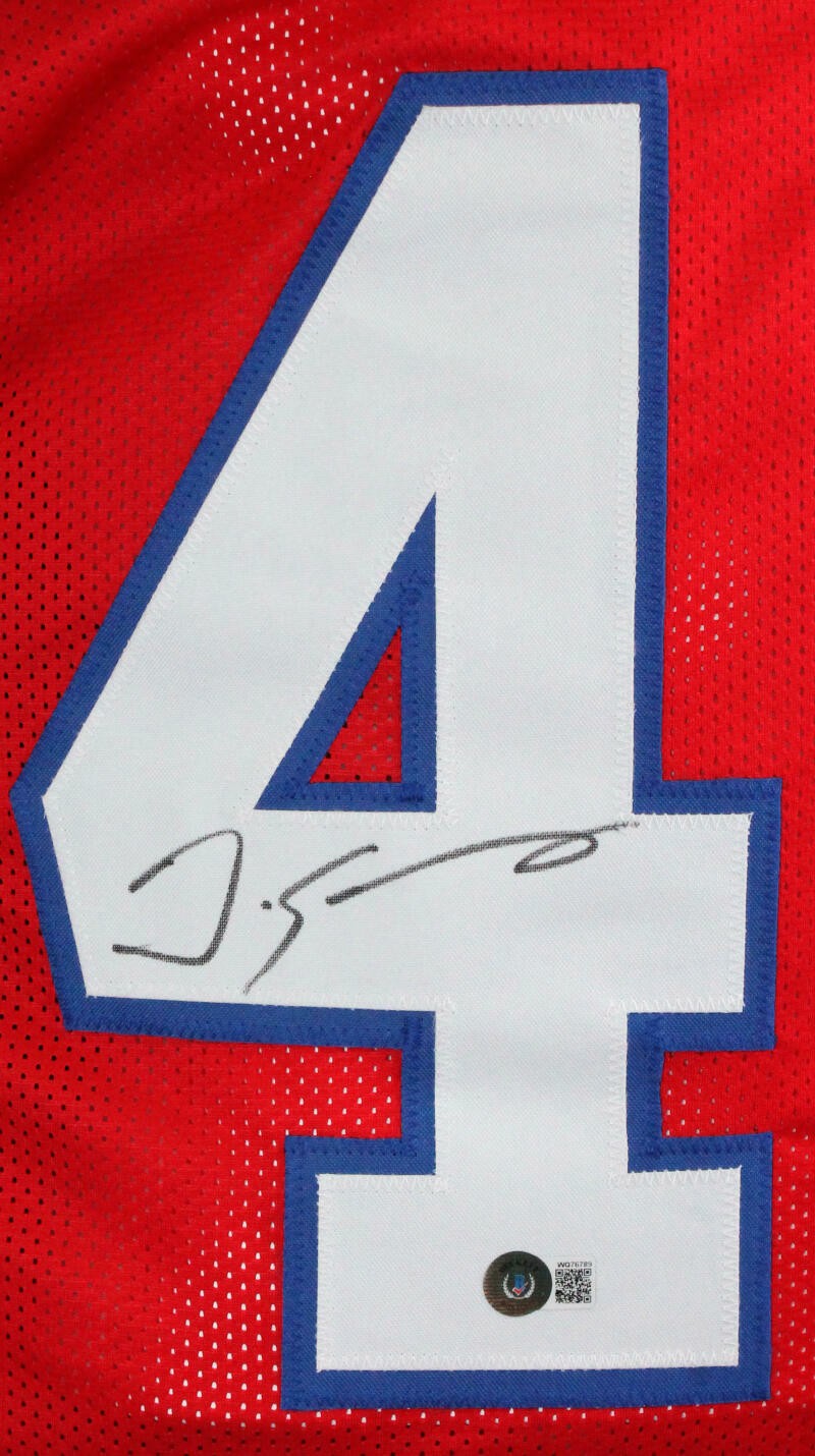 Tremaine Edmunds Signed Buffalo Bills Custom Jersey - Red