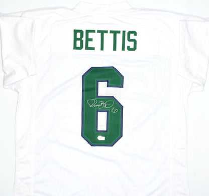 Jerome Bettis Autographed White Custom College Style Jersey