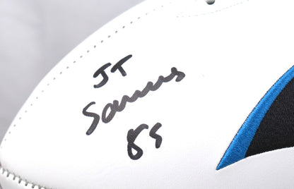 Ja'Tavion Sanders Autographed Carolina Panthers Logo Football