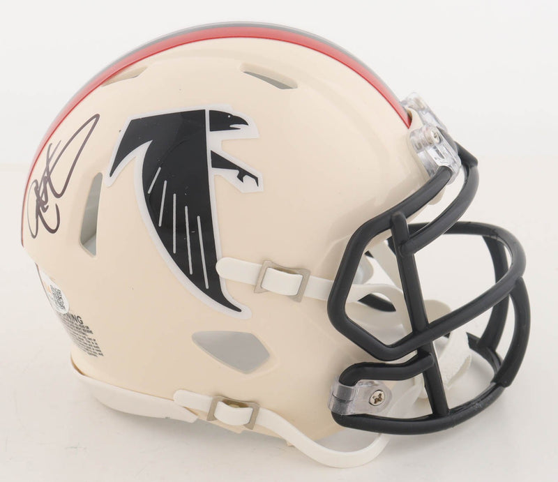 Eric Metcalf Autographed Atlanta Falcons Retro Mini Helmet