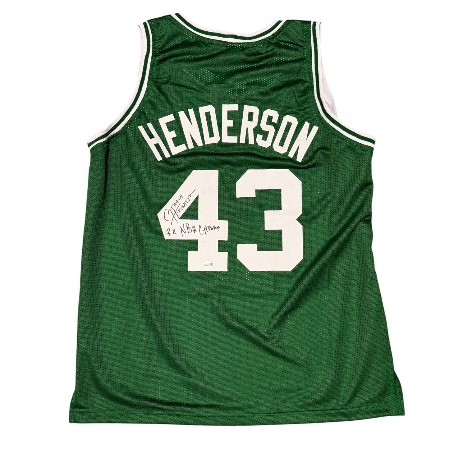 Gerald Henderson Signed Boston Celtics Custom Jersey (3x NBA Champ)