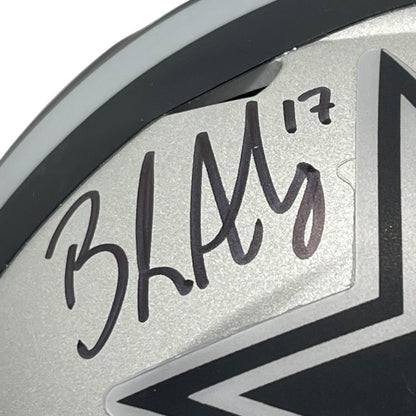 Brandon Aubrey Signed Dallas Cowboys Rave Alternative Mini Helmet BAS