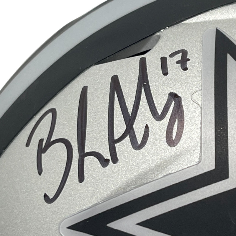 Brandon Aubrey Signed Dallas Cowboys Rave Alternative Mini Helmet BAS