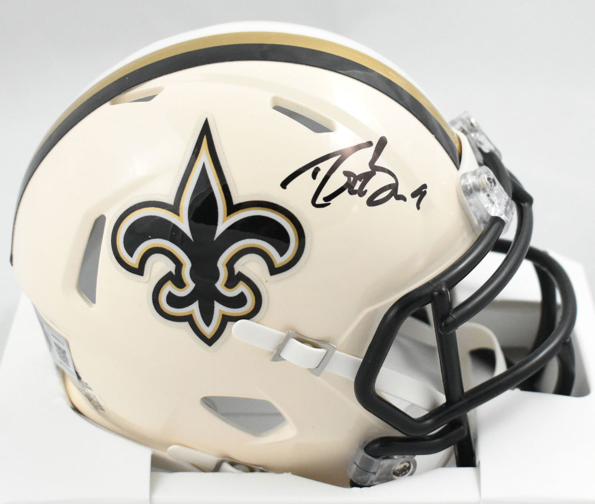 Drew Brees Signed New Orleans Saints Retro Speed Mini Helmet
