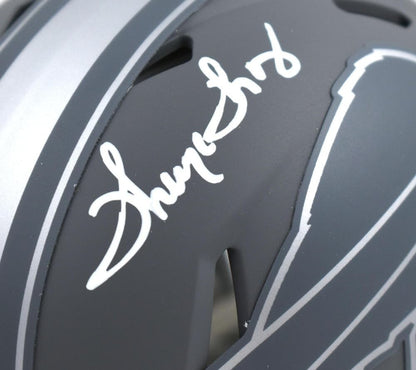 Thurman Thomas Signed Buffalo Bills Slate Speed Mini Helmet