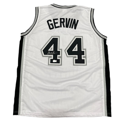 George Gervin San Antonio Spurs Signed Custom Jersey (BAS COA)