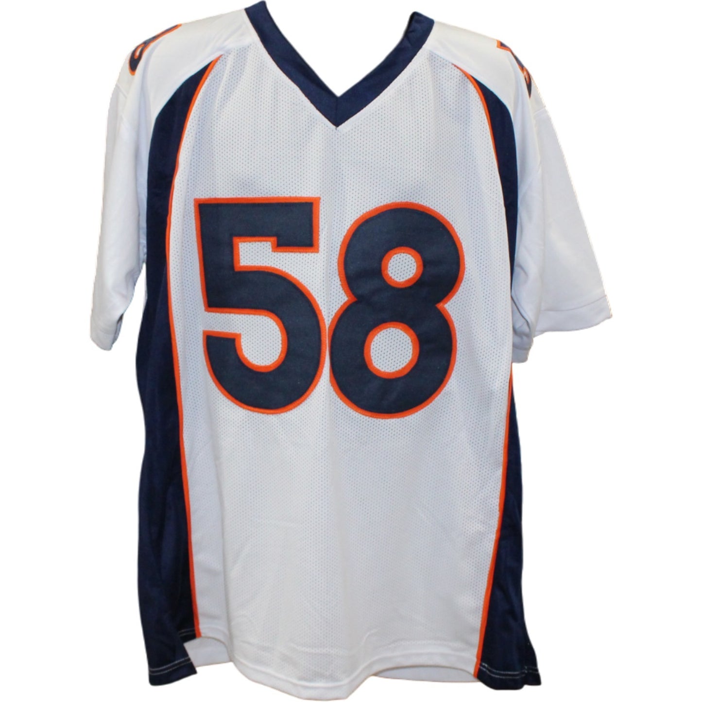 Von Miller Autographed White Pro Style Custom Jersey (Beckett Witnessed)