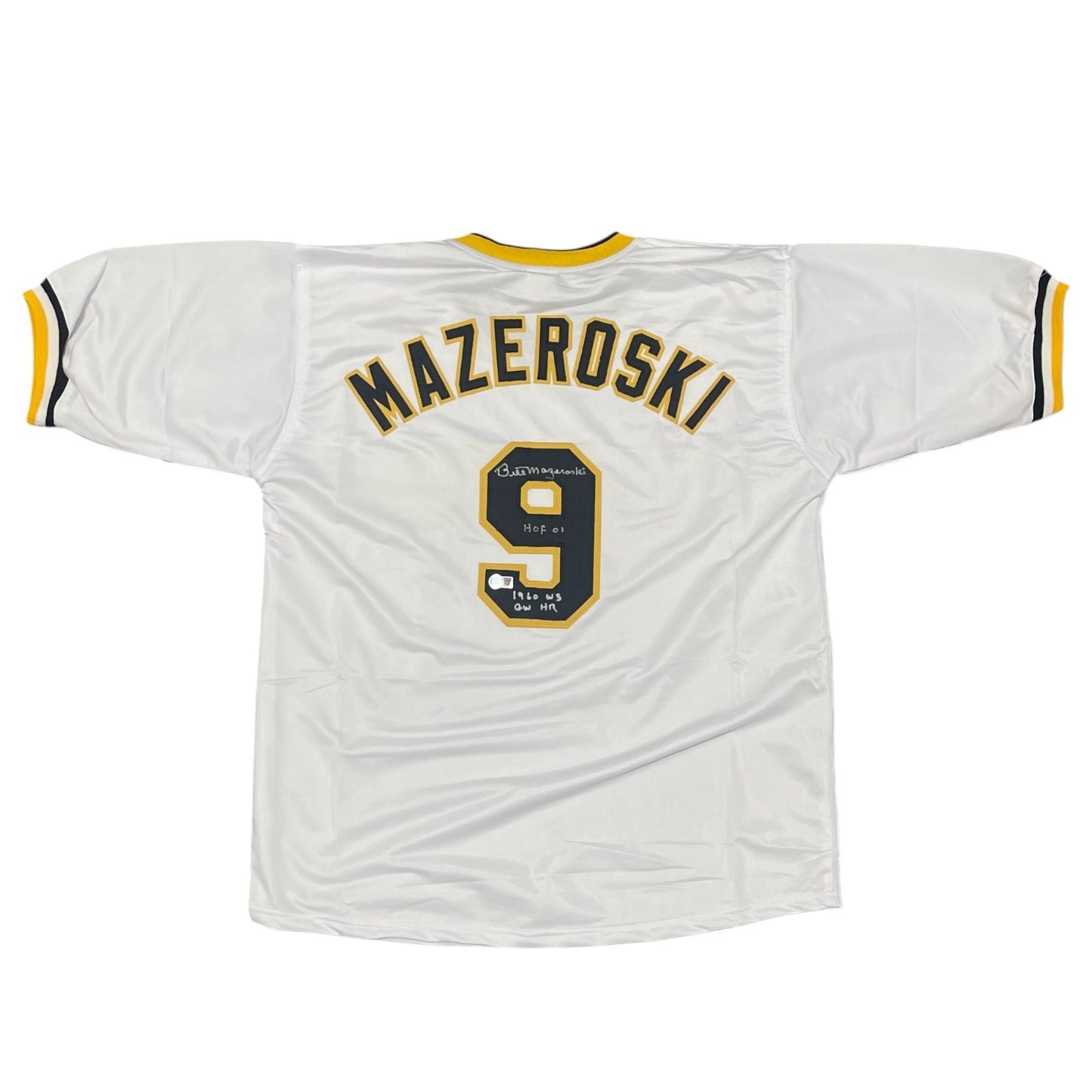 Bill Mazeroski Signed Pittsburgh Pirates Custom Jersey - 2 Inscriptions