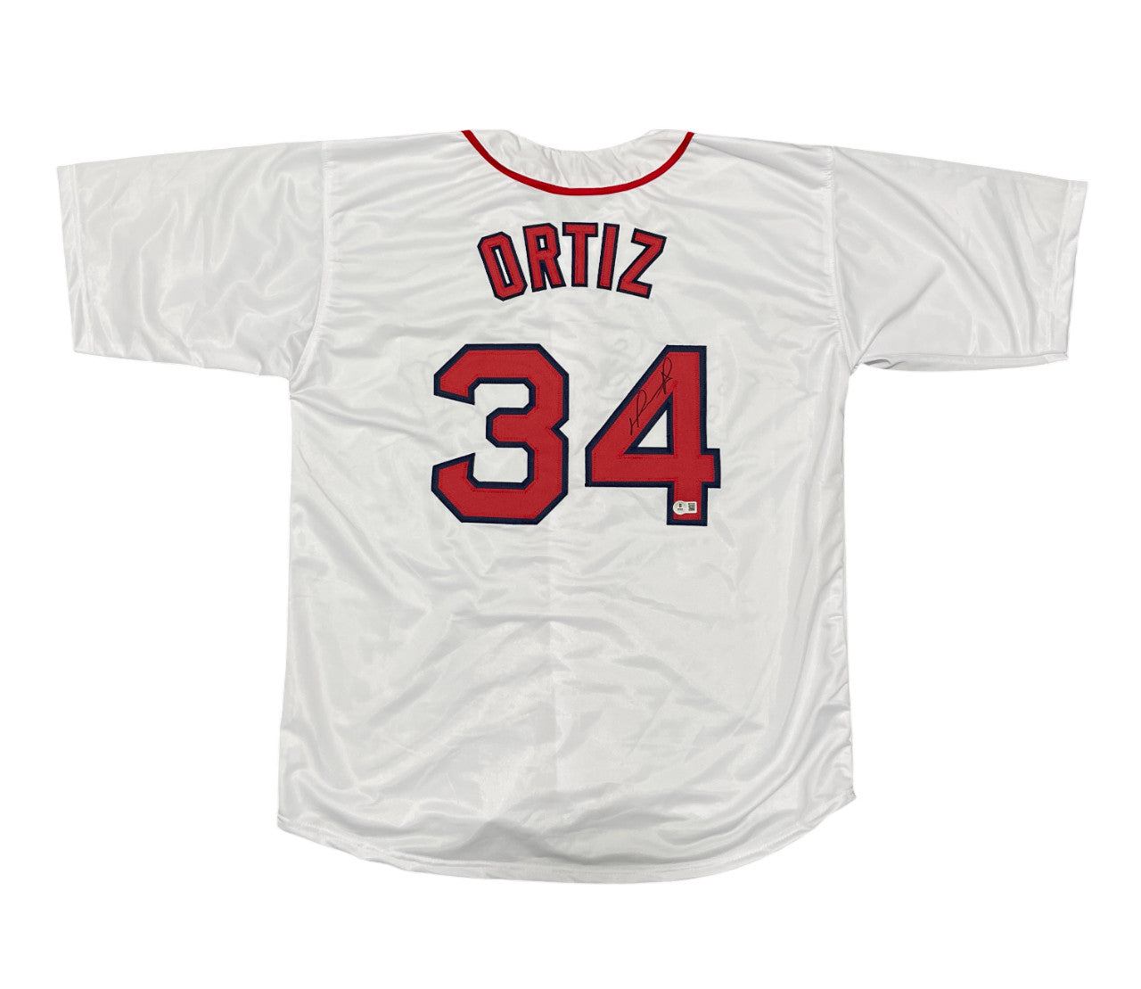 David Ortiz Signed Boston Red Sox Custom Baseball Jersey (Beckett BAS)