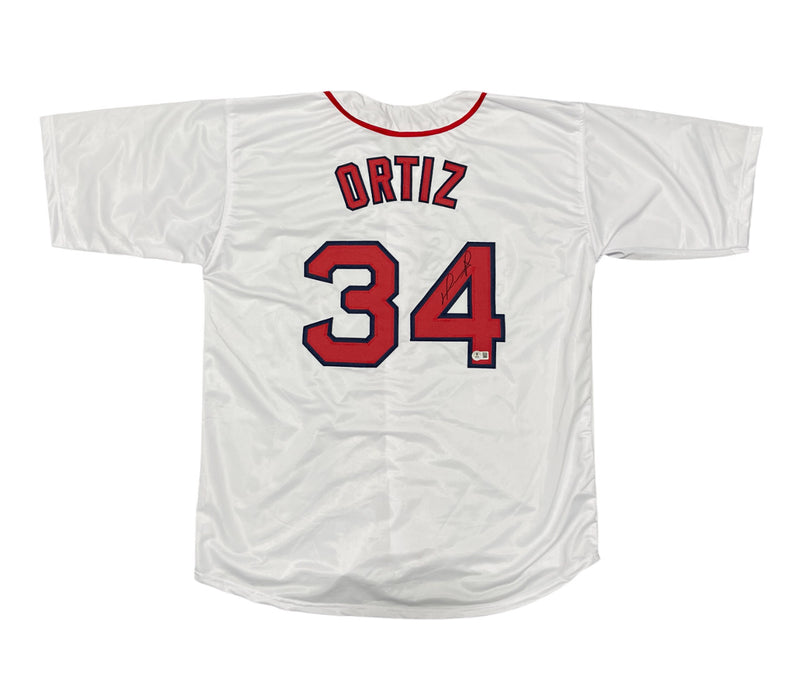 David Ortiz Signed Boston Red Sox Custom Baseball Jersey (Beckett BAS)