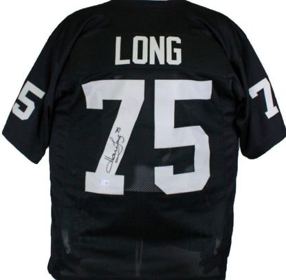 Howie Long Autographed Black Custom Jersey