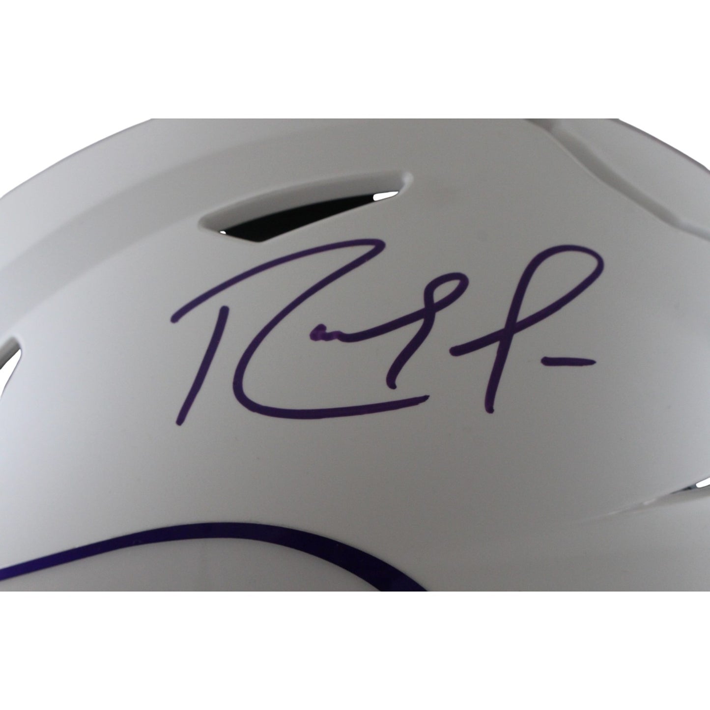 Randy Moss Signed Minnesota Vikings Full Size SpeedFlex 2024 Alternate Helmet