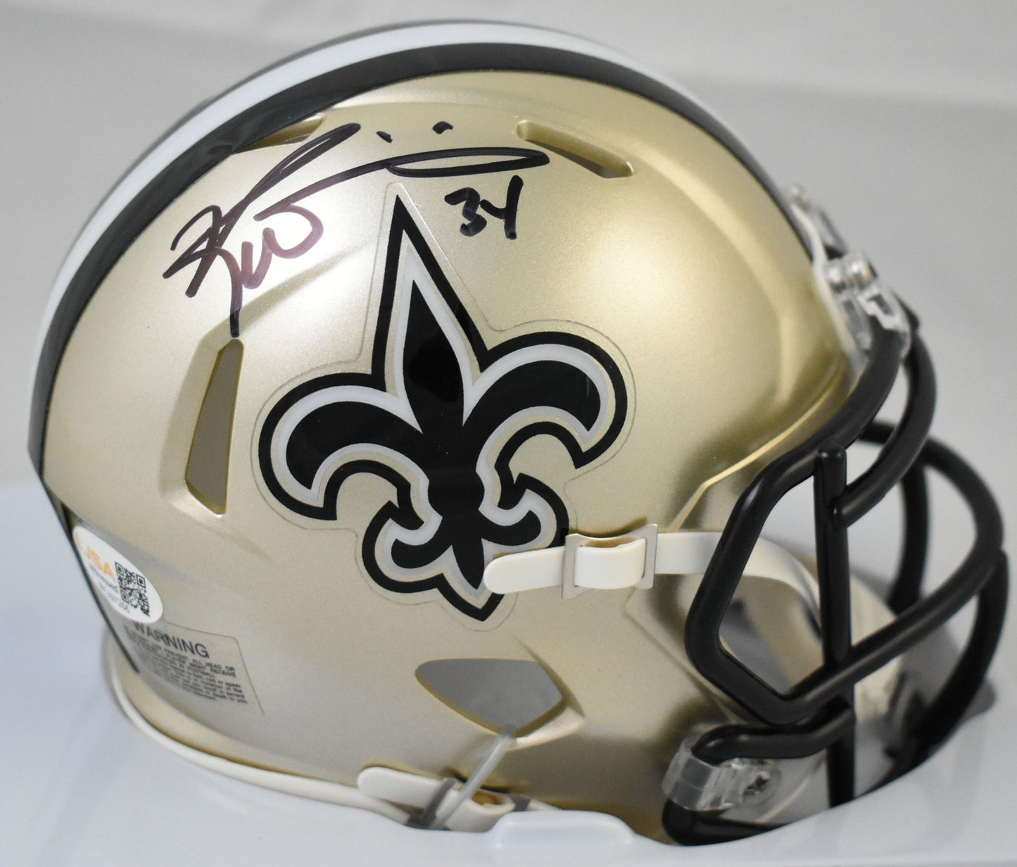 Ricky Williams Signed New Orleans Saints Speed Mini Helmet