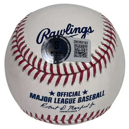 Vince Coleman Autographed ROMLB Baseball (Beckett Witnessed)
