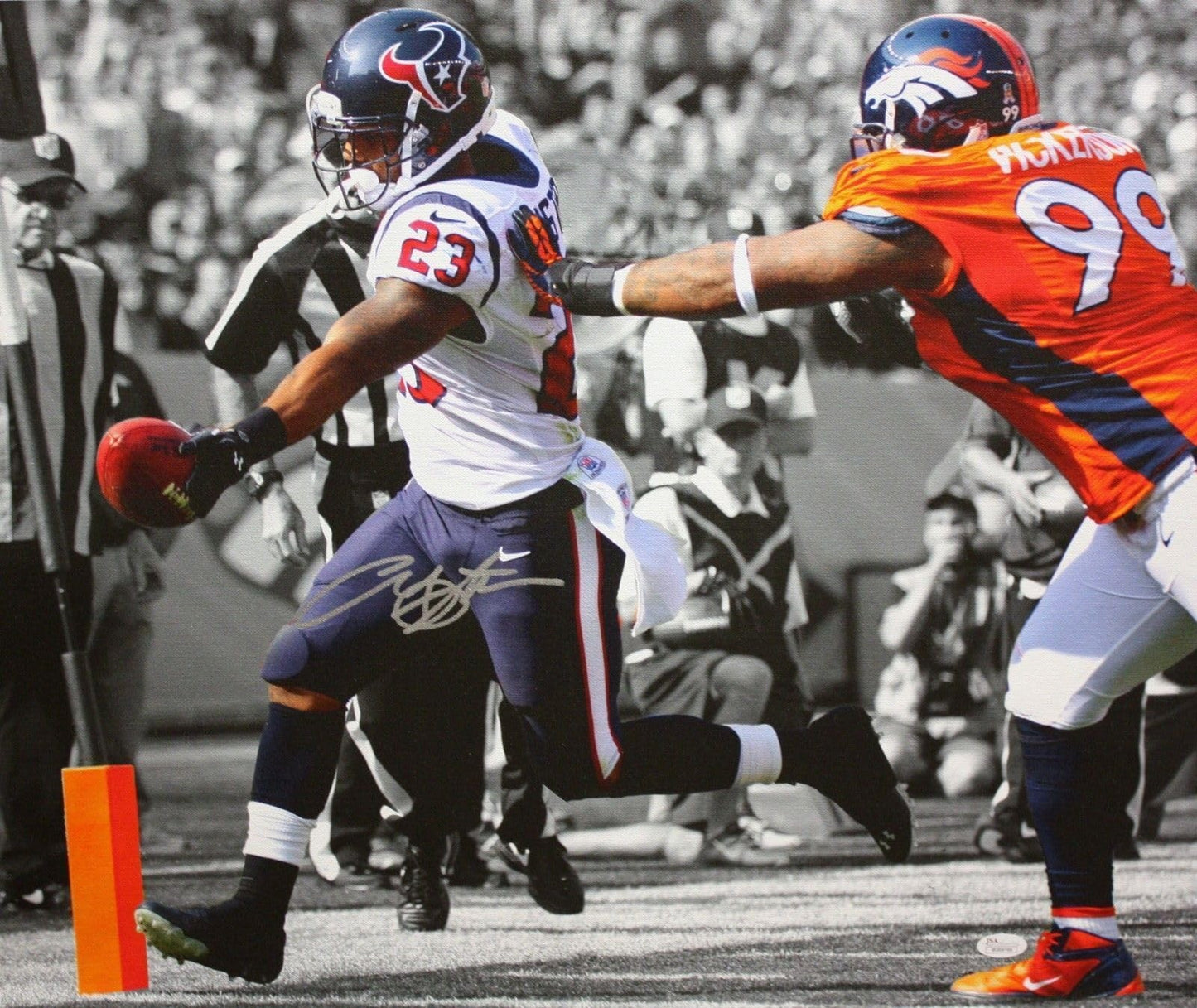 Arian Foster Autographed Houston Texans 20x24 Canvas