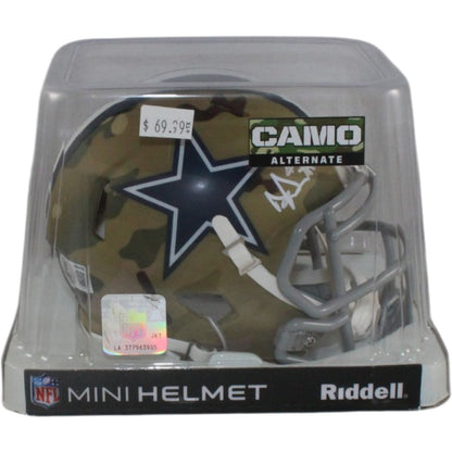 Dak Prescott Dallas Cowboys Signed Camo Mini Helmet (Beckett COA)