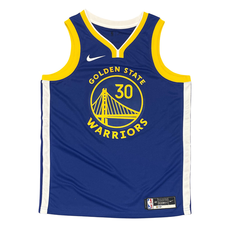 Stephen Curry Signed Golden State Warriors Blue Nike Swingman Jersey UDA