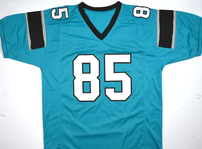 Ja'Tavion Sanders Autographed Teal Custom Football Jersey