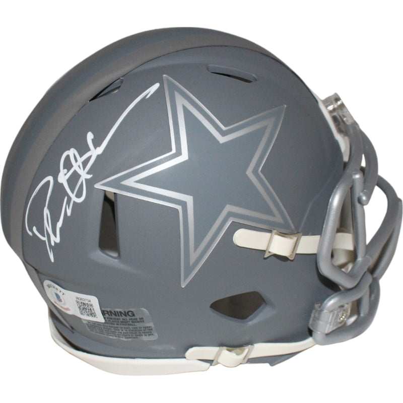 Deion Sanders Dallas Cowboys Autographed Slate Mini Helmet